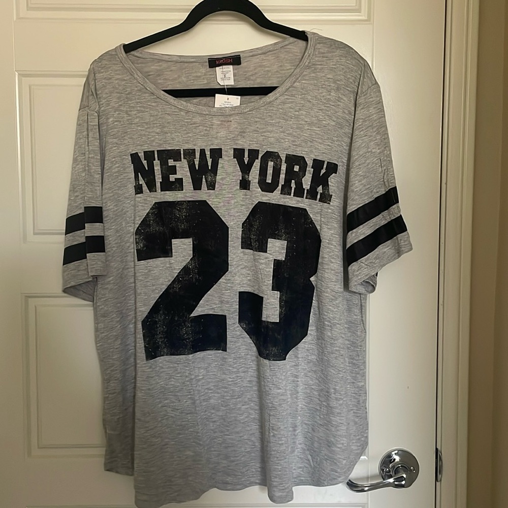 Krush “New York 23” Short-Sleeve T-Shirt- Gray